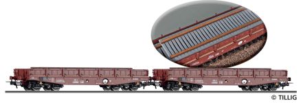 Tillig 70088 - H0 - 2-tlg. Set Schwerlastwagen, DR, Ep. IV